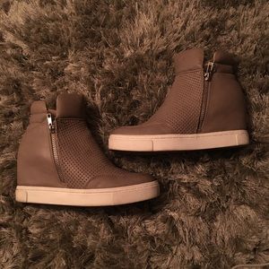 Steve Madden heeled boots tan/grey